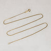 Delicate 16" 14k Gold Serpentine Chain