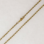 Timeless 20" 14k Gold Twisted Rope Chain