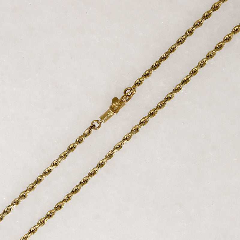 Timeless 20" 14k Gold Twisted Rope Chain