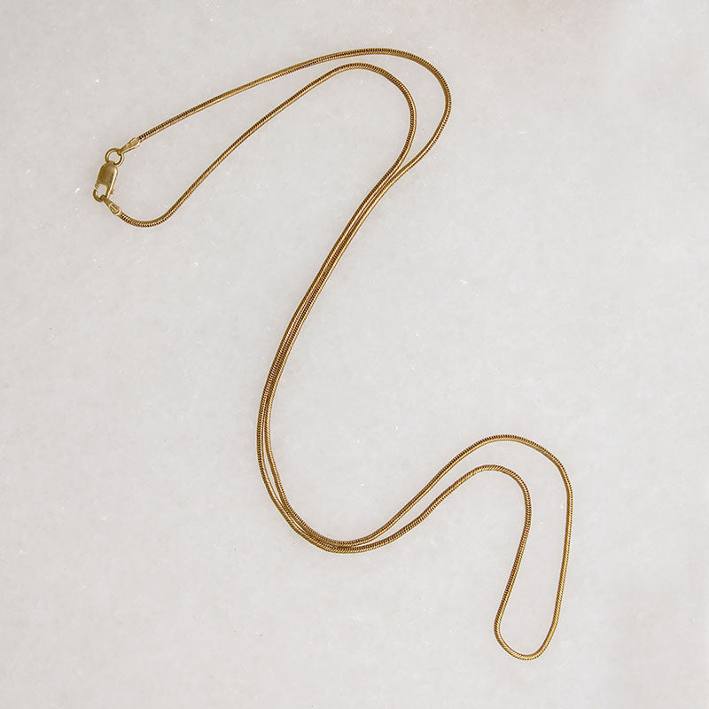Italian UNOAERRE 14k Gold Snake Chain