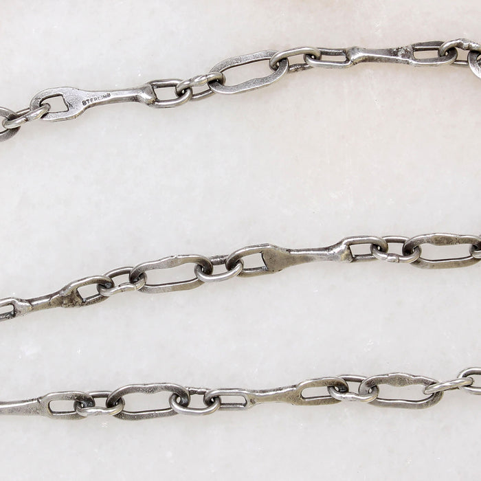 Industrial Handmade Sterling Silver Chain