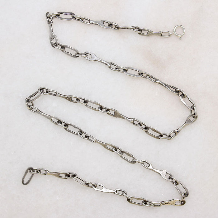 Industrial Handmade Sterling Silver Chain
