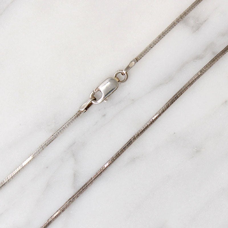 Slinky Sterling Silver Square Snake Chain