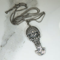 Vintage Sterling Silver Peruvian Tumi Pendant 