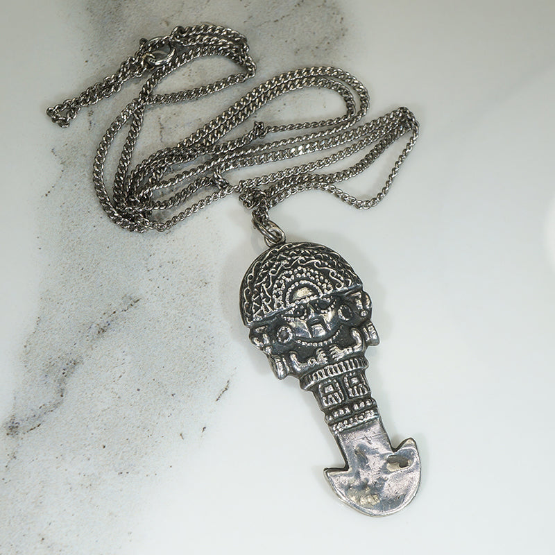 Vintage Sterling Silver Peruvian Tumi Pendant 