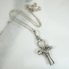 Sculptural Sterling Silver Ankh Pendant