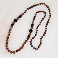 Jasper & Glossy Black Onyx Beads
