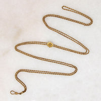 Extra Long Victorian Chain with Etruscan Revival Slide