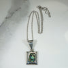 Hypnotic Abalone & Sterling Silver Pendant