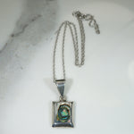 Hypnotic Abalone & Sterling Silver Pendant