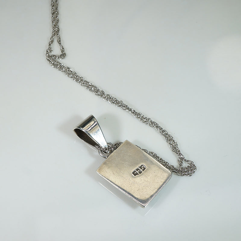 Hypnotic Abalone & Sterling Silver Pendant