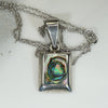 Hypnotic Abalone & Sterling Silver Pendant
