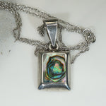 Hypnotic Abalone & Sterling Silver Pendant