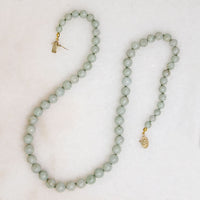 Graduated Celadon Green Jade Beads