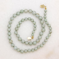 Graduated Celadon Green Jade Beads