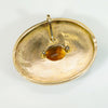 Citrine & Engraved Gold Victorian Pendant 