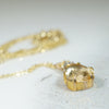 Lovely Precious Topaz and Diamond Pendant