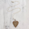 Filigreed Sterling Silver Heart Necklace