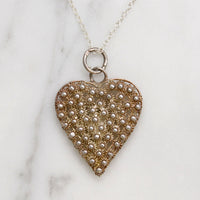 Filigreed Sterling Silver Heart Necklace