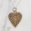 Filigreed Sterling Silver Heart Necklace