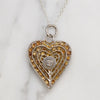 Filigreed Sterling Silver Heart Necklace