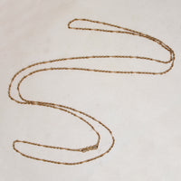 Gorgeous 56" 15ct Rosy Gold Twisted Link Chain