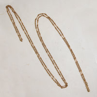 Gorgeous 56" 15ct Rosy Gold Twisted Link Chain