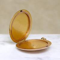 Elegant Edwardian Rose Gold Locket with Diamond