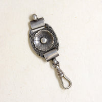 Aesthetic Movement Sterling Silver Flower Chain