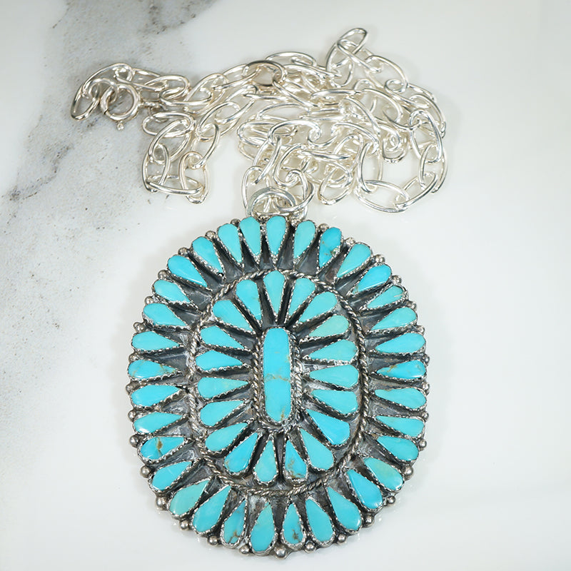 Gorgeous Vintage Zuni Silver Pendant