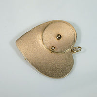 Mid Century Heart-Shaped "Bon Voyage" Charm