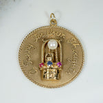 Charming "A Penny For Your Thoughts" Gold Charm