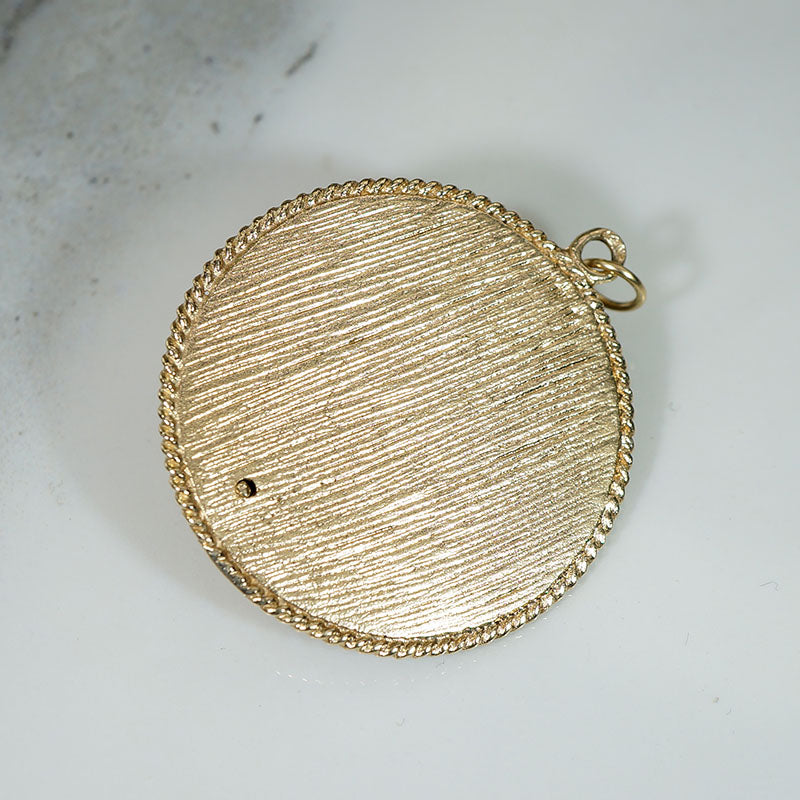 Charming "A Penny For Your Thoughts" Gold Charm