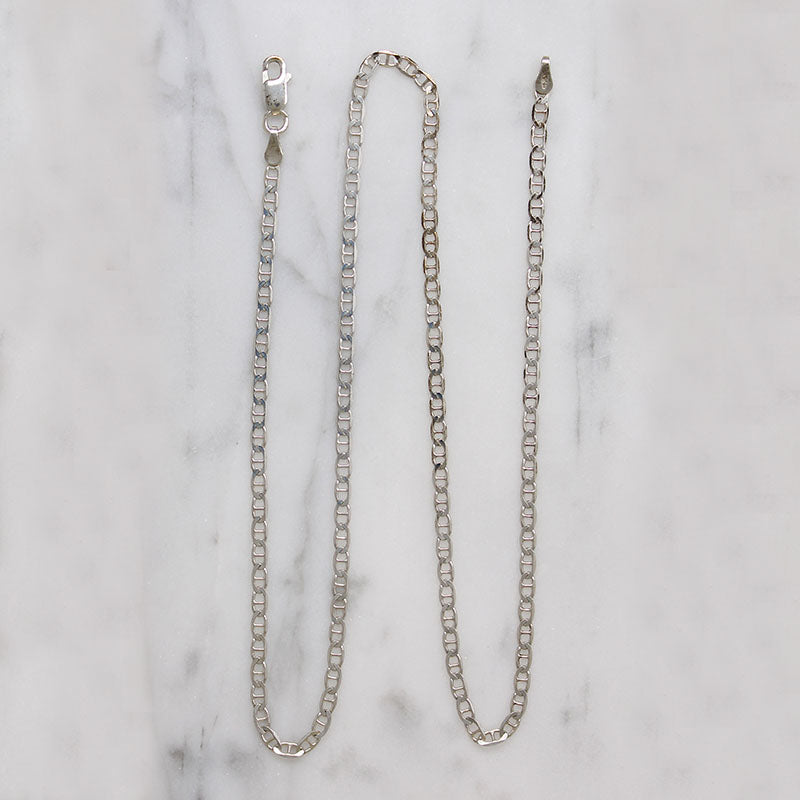 Sterling Silver Mariner Link Chain