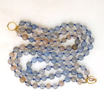 Windswept Beach Chalcedony Bead Necklace