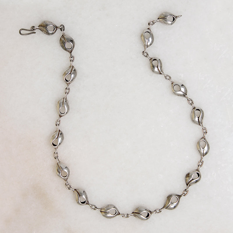 Satisfying Sterling Silver Choker-Length Necklace