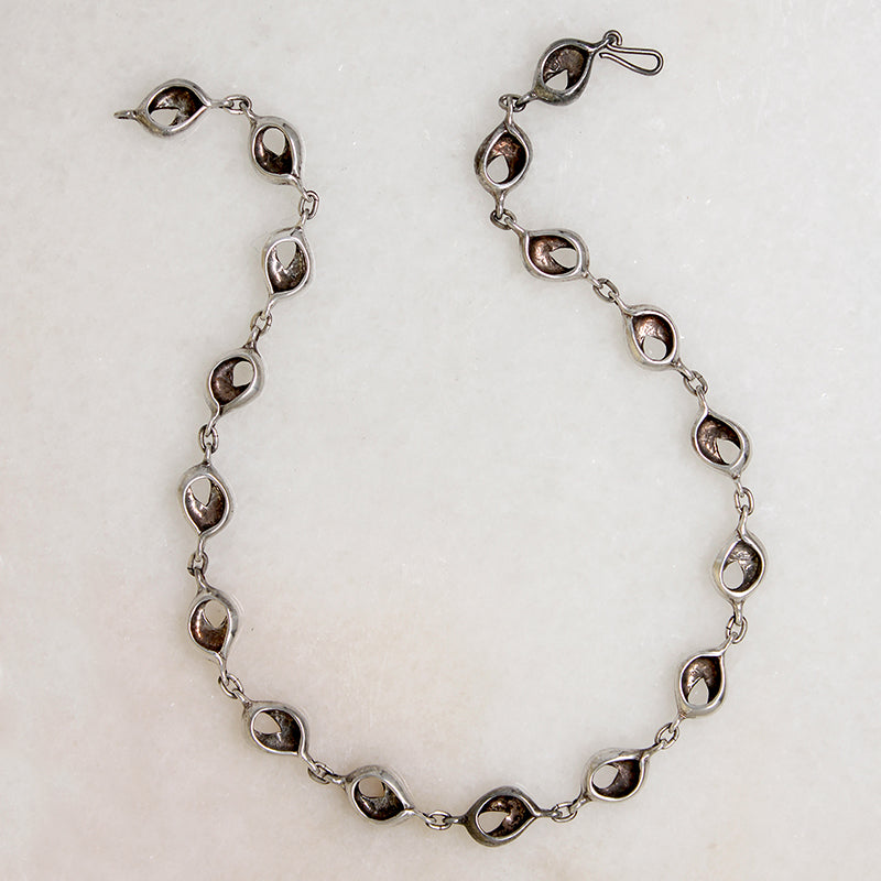 Satisfying Sterling Silver Choker-Length Necklace