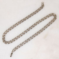 Substantial 950 Grade Silver Double-Link Chain