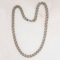 Substantial 950 Grade Silver Double-Link Chain