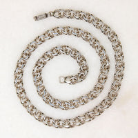 Substantial 950 Grade Silver Double-Link Chain