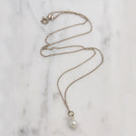 Petite Cultured Pearl Pendant on Sterling Silver Chain