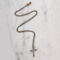 Dainty Sterling Silver Cross Necklace