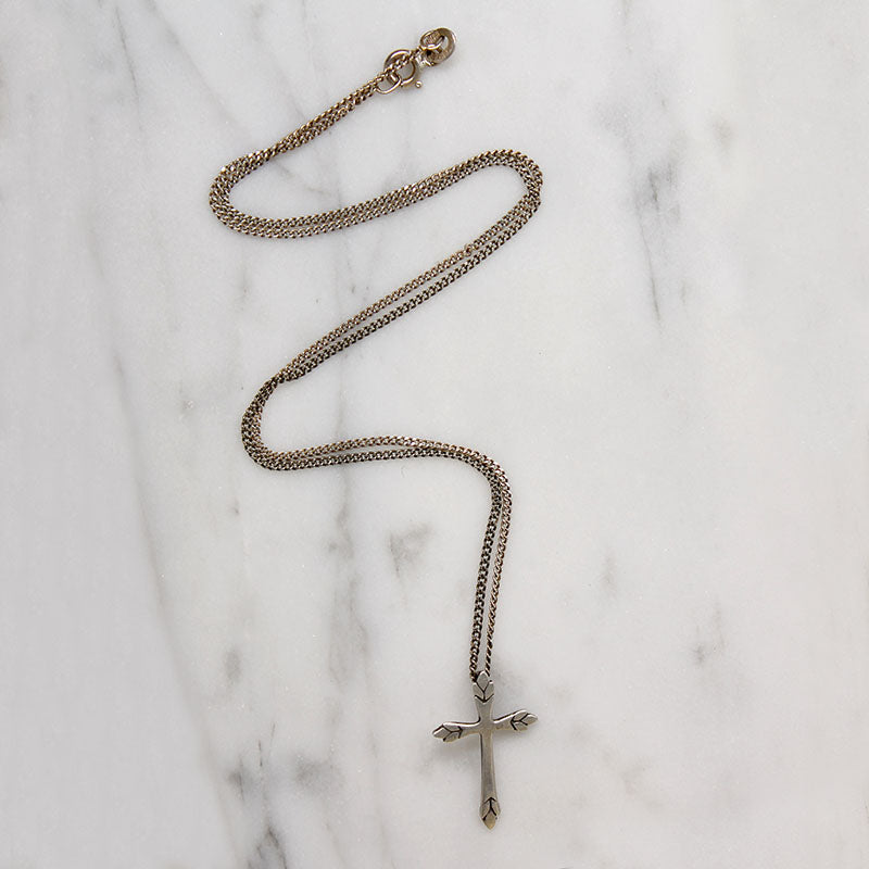 Dainty Sterling Silver Cross Necklace