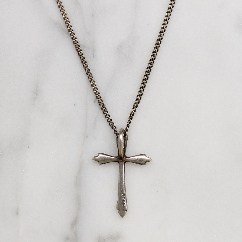 Dainty Sterling Silver Cross Necklace