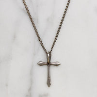 Dainty Sterling Silver Cross Necklace