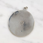 Pre Columbian Motif Engraved Sterling Silver Pendant