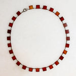 Carnelian & Sterling Art Deco Necklace