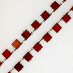 Carnelian & Sterling Art Deco Necklace