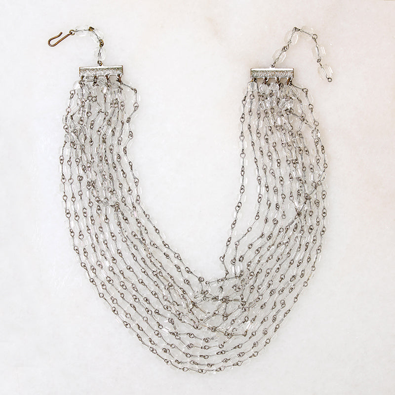 Ethereal Multi-Strand Beaded Choker