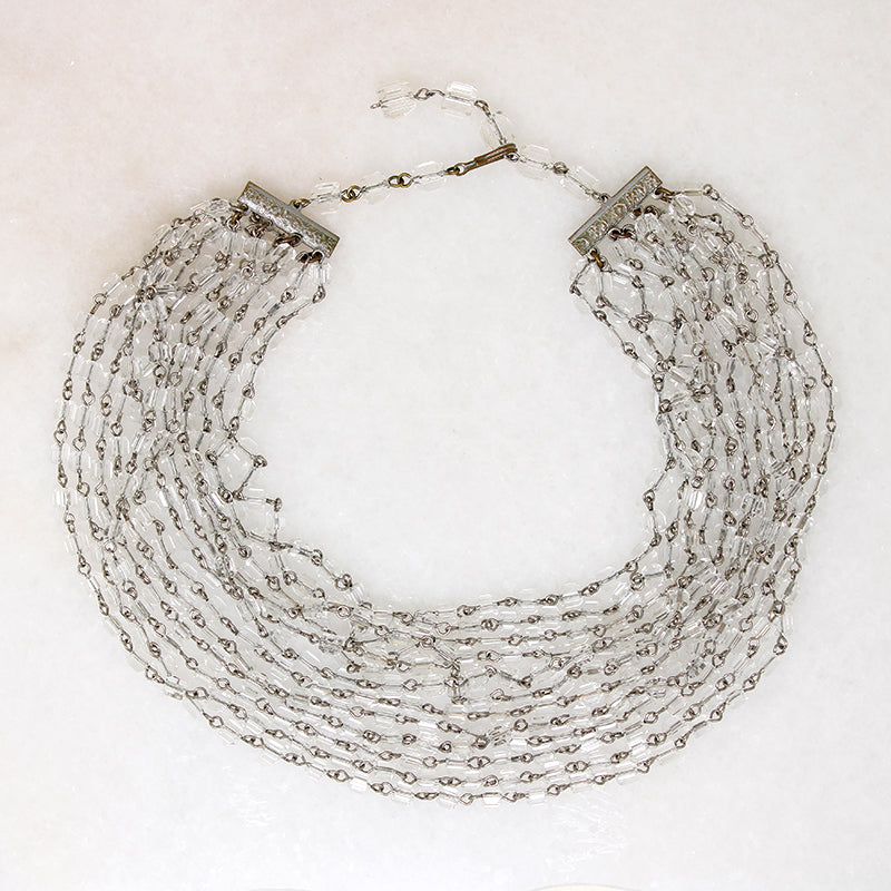 Ethereal Multi-Strand Beaded Choker